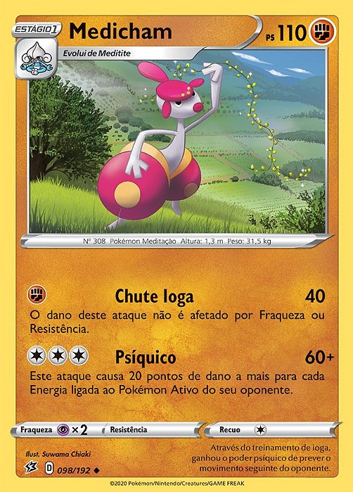 Medicham (098/192) - Carta Avulsa Pokemon