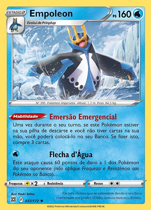Empoleon (37/172) FOIL - Carta Avulsa Pokemon