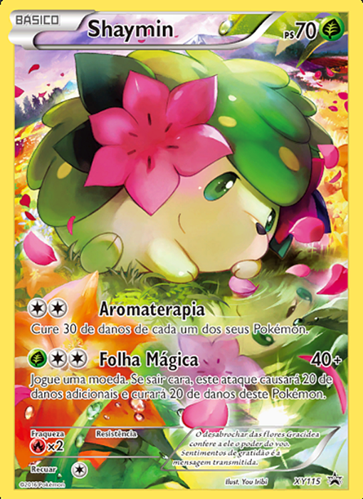 Shaymin (XY115) FOIL - Carta Avulsa Pokemon