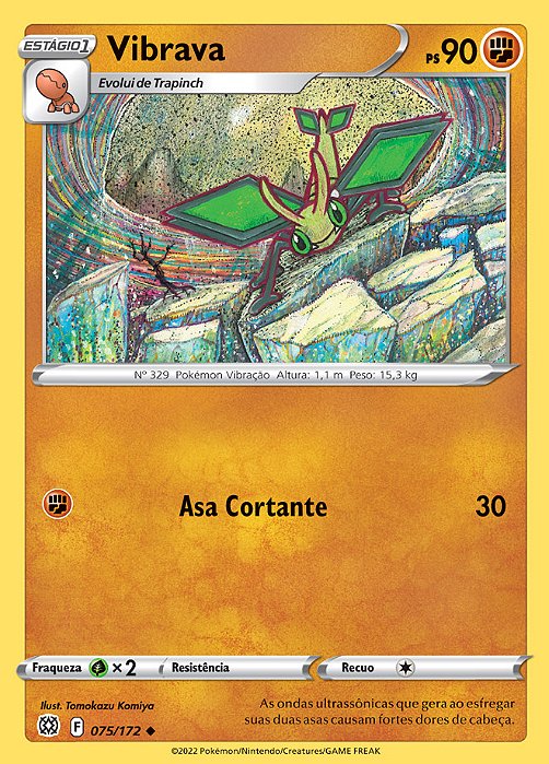 Vibrava (75/172) - Carta Avulsa Pokemon