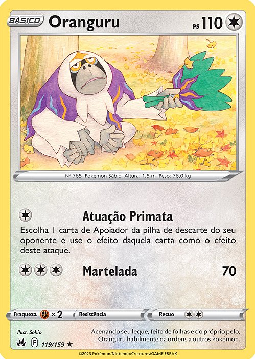 Oranguru (119/159) - Carta Avulsa Pokemon