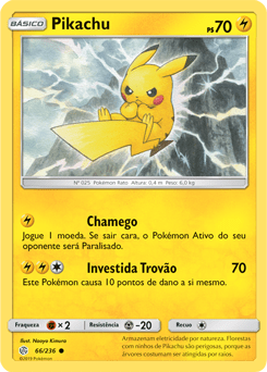 Pikachu (66/236) REV FOIL - Carta Avulsa Pokemon