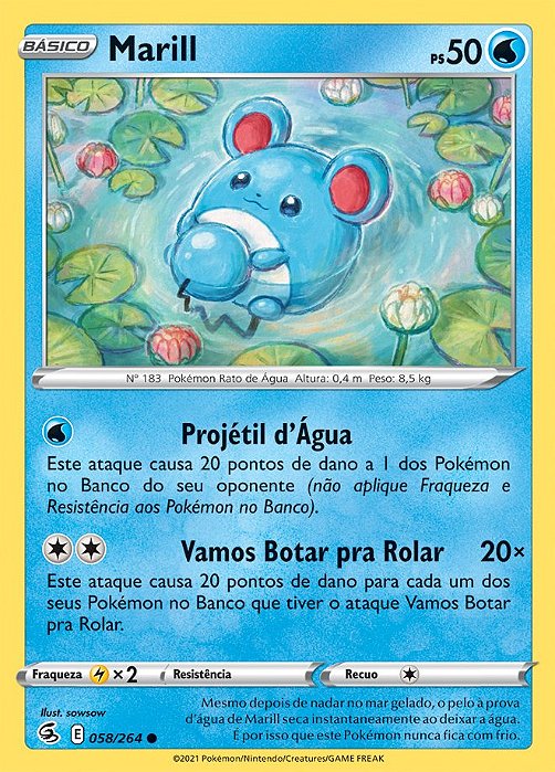 Marill (58/264) - Carta Avulsa Pokemon
