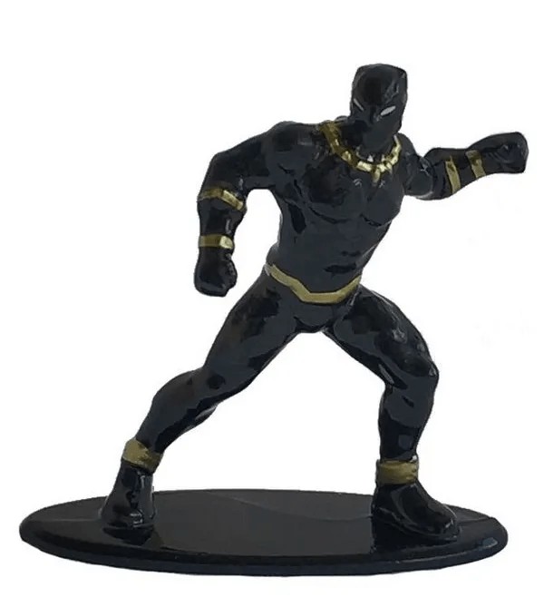 Black Phanter / Pantera Negra (4 Cm) Figura Colecionável - Nano Metalfigs - Marvel