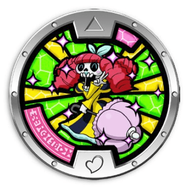 Esquelebella / Skelebella - Medalha Yokai Watch Série 2