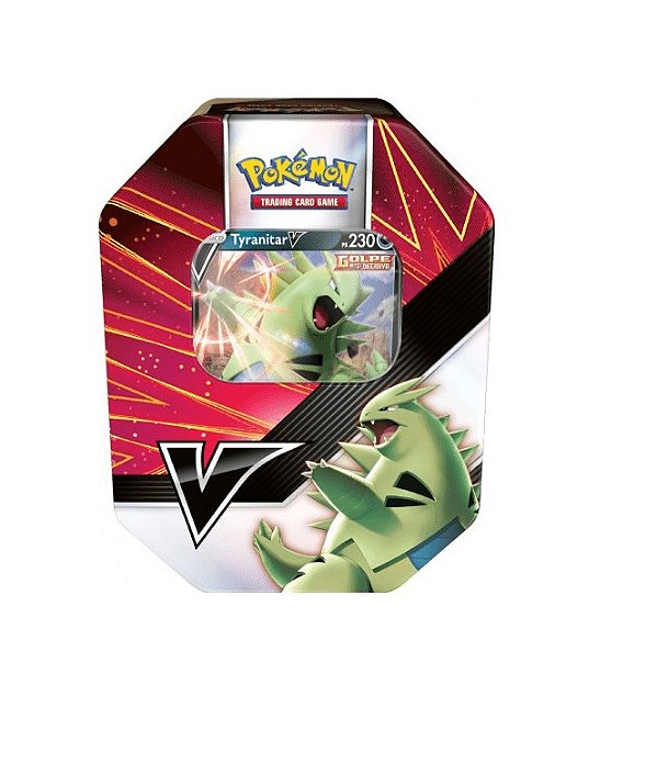 Lata Pokemon Combatentes V - Tyranitar-V Golpe Decisivo