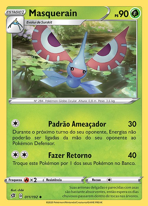 Masquerain (11/192) - Carta Avulsa Pokemon