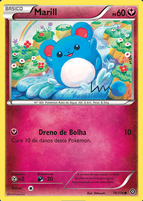 Marill (76/114) - Carta Avulsa Pokemon