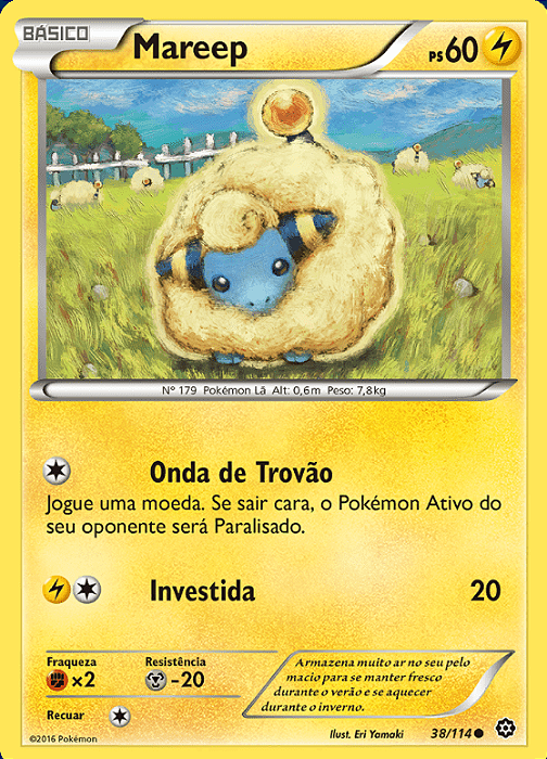 Mareep (38/114) - Carta Avulsa Pokemon