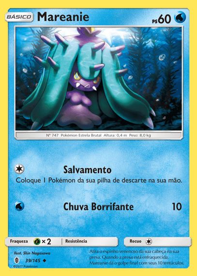 Mareanie (39/145) - Carta Avulsa Pokemon