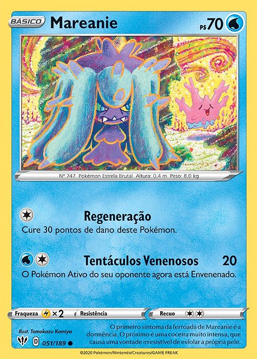 Mareanie (51/189) - Carta Avulsa Pokemon