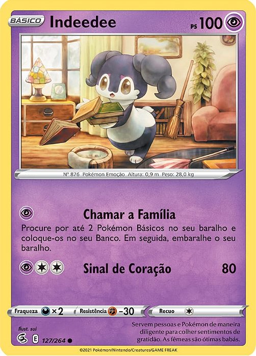 Indeedee (127/264) REV FOIL - Carta Avulsa Pokemon