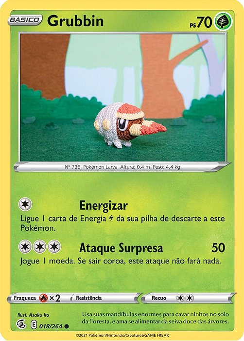 Grubbin (18/264) - Carta Avulsa Pokemon