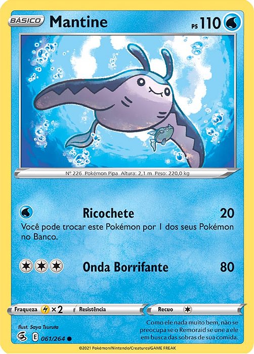 Mantine (61/264) - Carta Avulsa Pokemon