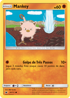 Mankey (50/111) - Carta Avusa Pokemon