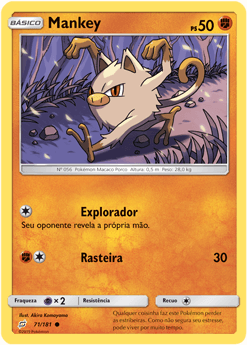 Mankey (71/181) - Carta Avulsa Pokemon