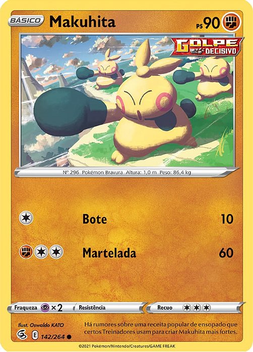 Makuhita (142/264) - Carta Avulsa Pokemon