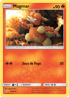 Magmar (10/68) - Carta Avulsa Pokemon