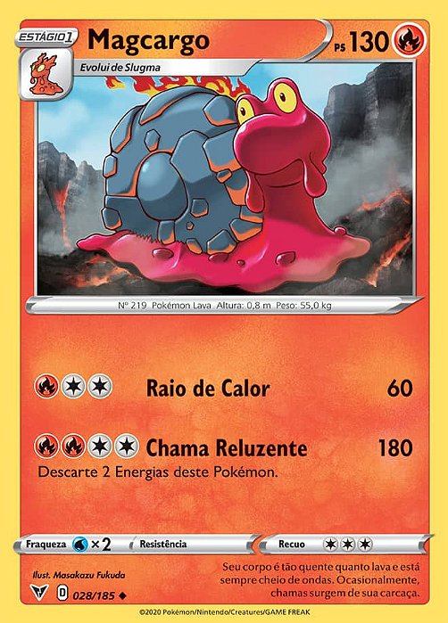 Magcargo (028/185) REV FOIL - Carta Avulsa Pokemon