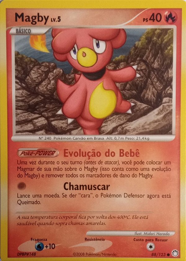 Magby LV.5 (88/123) - Carta Avulsa Pokemon