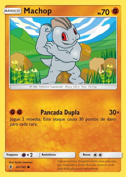 Machop (62/145) - Carta Avulsa Pokemon