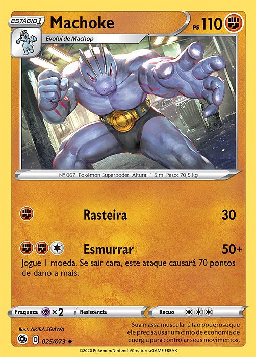 Machoke (025/073) REV FOIL - Carta Avulsa Pokemon
