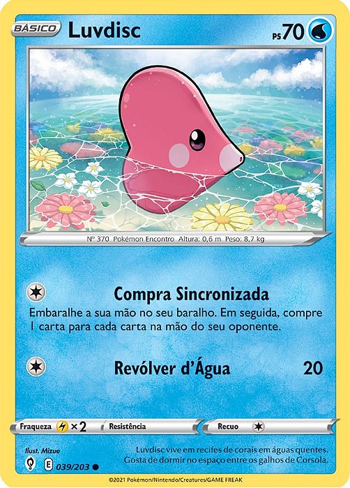 Luvdisc (39/203) REV FOIL - Carta Avulsa Pokemon