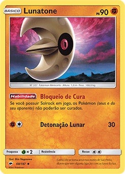 Lunatone (68/147) - Carta Avulsa Pokemon