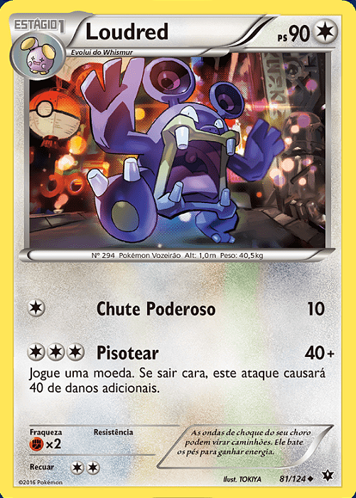 Loudred (81/124) - Carta Avulsa Pokemon