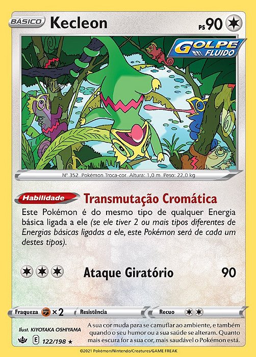 Kecleon (122/198) - Carta Avulsa Pokemon