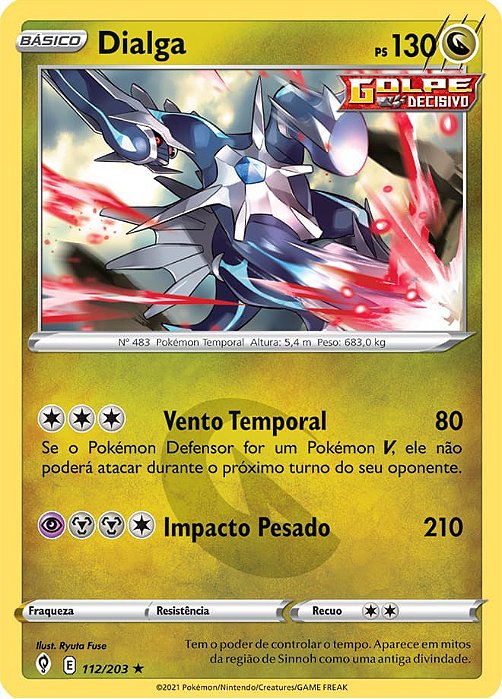 Dialga (112/203) FOIL - Carta Avulsa Pokemon