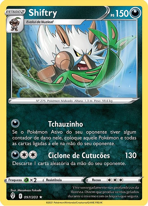 Shiftry (97/203) - Carta Avulsa Pokemon