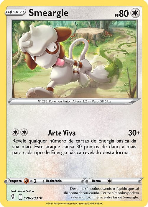 Smeargle (128/203) - Carta Avulsa Pokemon
