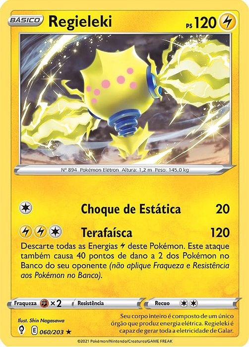Regieleki (60/203) FOIL - Carta Avulsa Pokemon