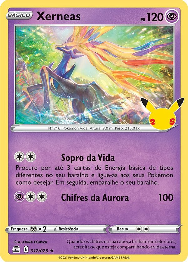 Xerneas (012/25) FOIL - Carta Avulsa Pokemon
