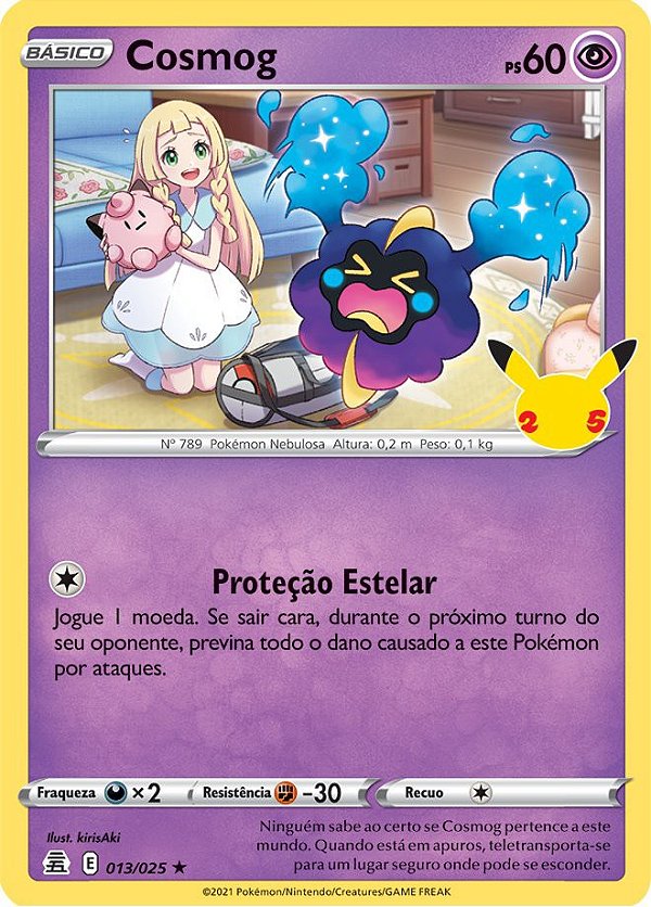 Cosmog (013/25) FOIL - Carta Avulsa Pokemon