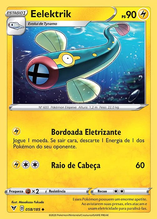 Eelektrik (058/185) - Carta Avulsa Pokemon