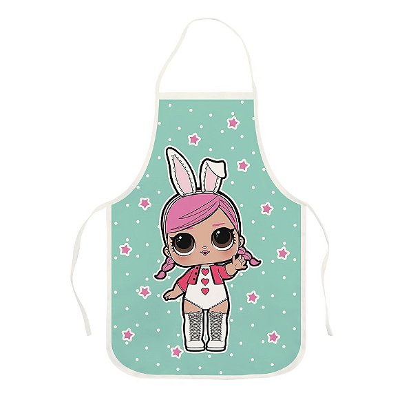 Avental Infantil 28x41cm - Boneca LOL