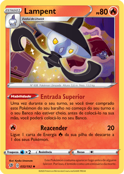 Lampent (32/192) - Carta Avulsa Pokemon