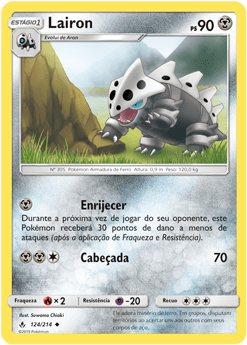 Lairon (124/214) - Carta Avulsa Pokemon