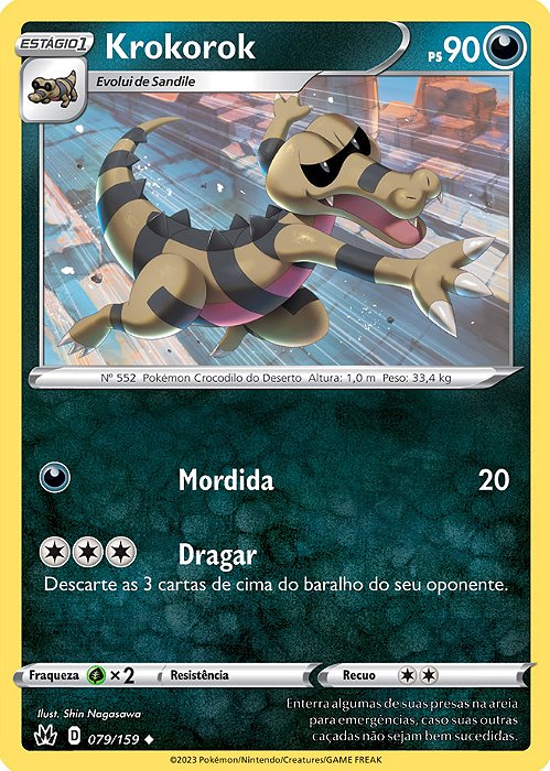 Krokorok (079/159) - Carta Avulsa Pokemon