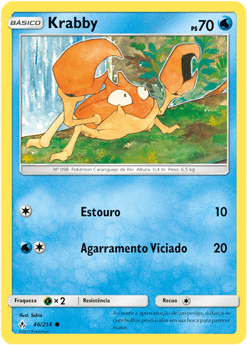 Krabby (46/214) REV FOIL - Carta Avulsa Pokemon