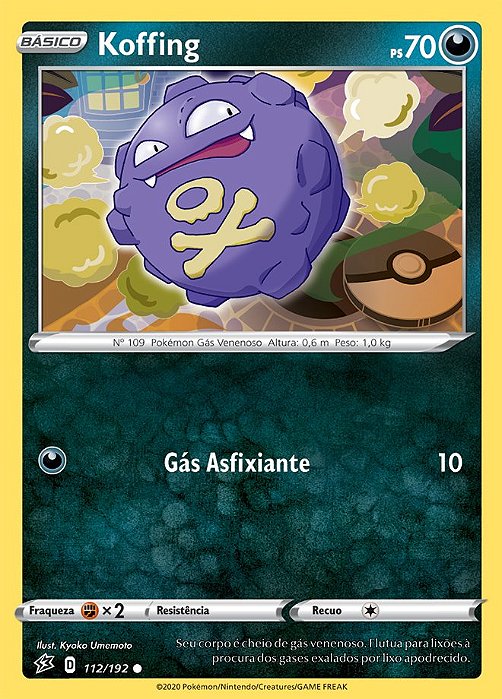 Koffing (112/192) REV FOIL - Carta Avulsa Pokemon