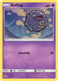 Koffing (28/68) - Carta Avulsa Pokemon