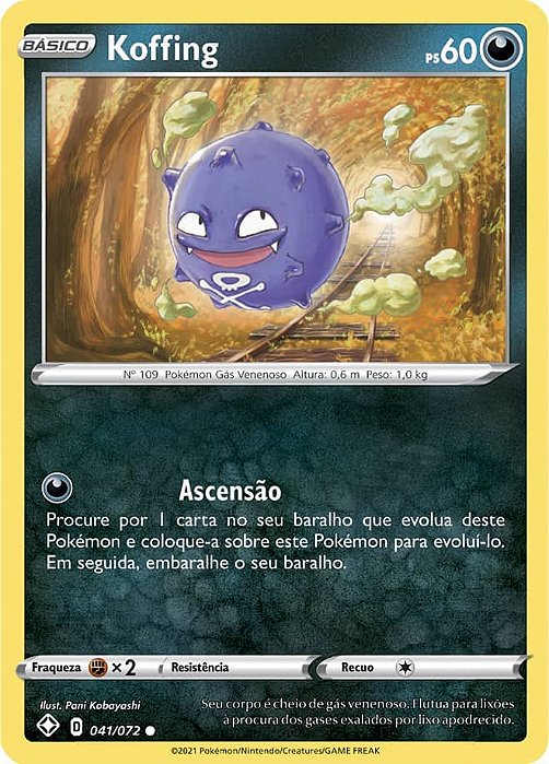 Koffing (41/72) REV FOIL - Carta Avulsa Pokemon