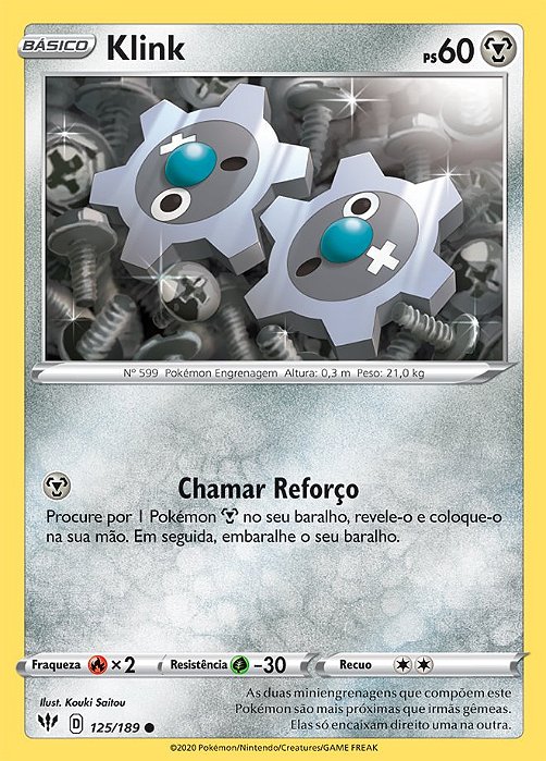 Klink (125/189) - Carta Avulsa Pokemon