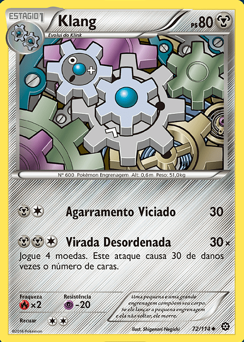 Klang (72/114) - Carta Avulsa Pokemon