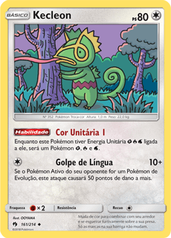 Kecleon (161/214) REV FOIL - Carta Avulsa Pokemon
