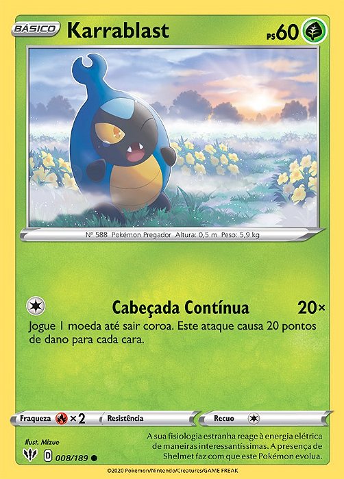 Karrablast (8/189) - Carta Avulsa Pokemon