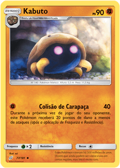 Kabuto (77/181) - Carta Avulsa Pokemon